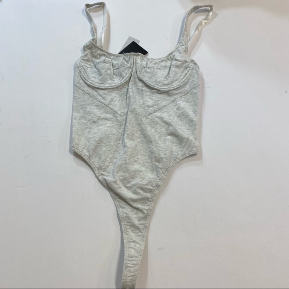 Lioness grey sculpted bodysuit